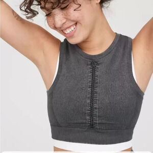 OFFLINE By Aerie Seamless Macrame Longline Sports Bra NEW Sz S